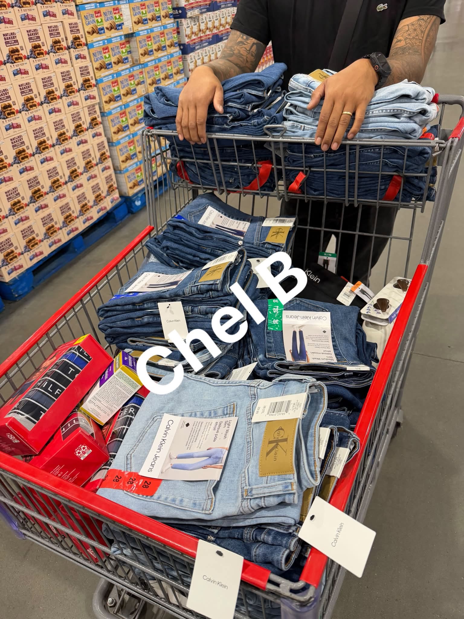 Chel B. sourced brand items in cart